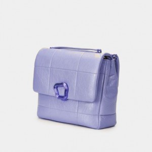 Songmont Large Chocolate Crossbody Taske Lavendel | 7410-DWKGO