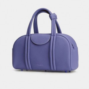 Songmont Medium Bowling Crossbody Taske Blå | 9285-HPYGV