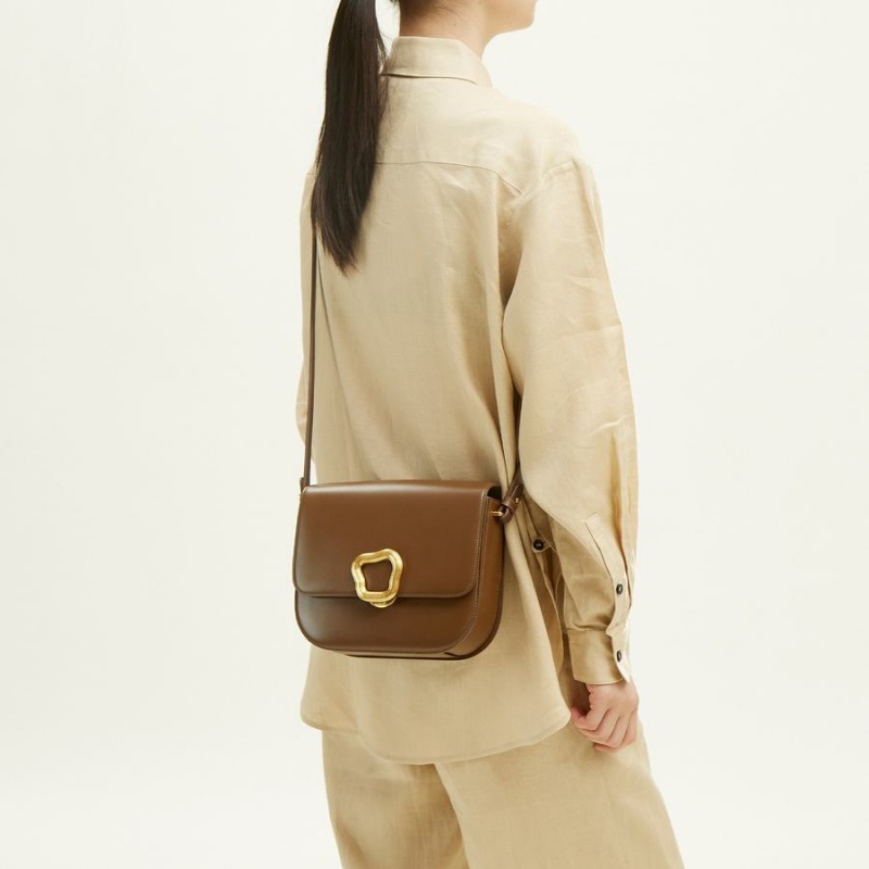Songmont Large Reset Tofu Crossbody Taske Brune | 9531-HTCIW
