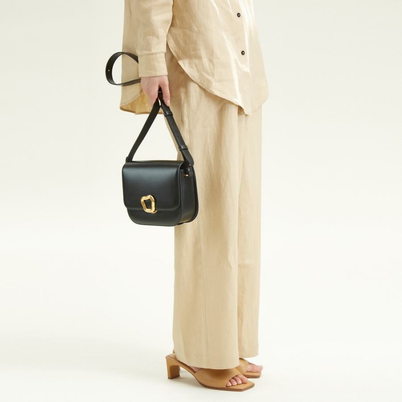 Songmont Medium Reset Tofu Crossbody Taske Sort | 5913-BPTGA