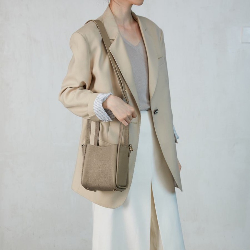 Songmont Small Song Bøttepungen Khaki | 6293-NRXVB